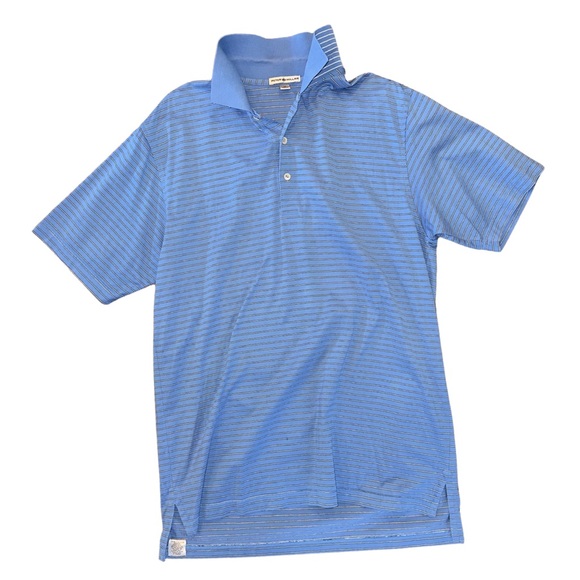 Peter Millar Striped Collar Polo Shirt - Picture 12 of 15